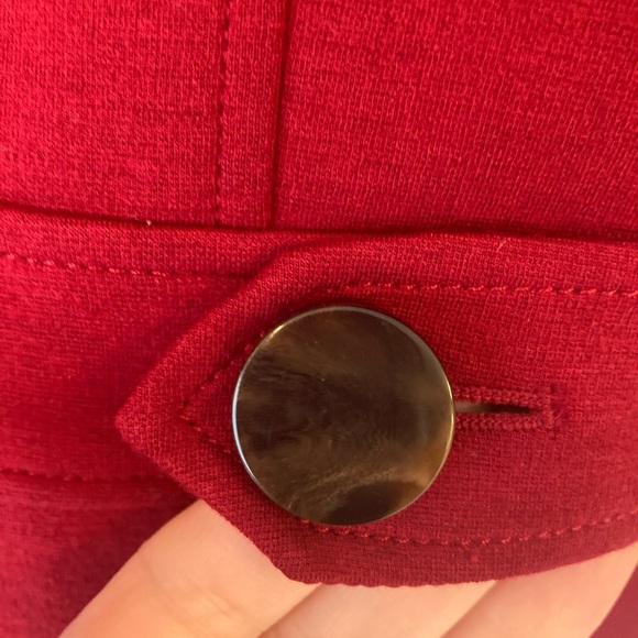 Talbots Petites Stretch Blazer Red 14W - Picture 6 of 7